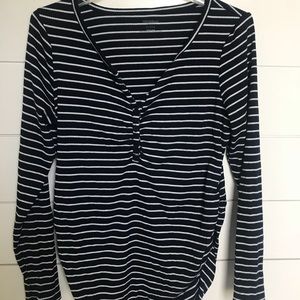 Motherhood maternity striped shirt